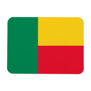 Patriotische Flagge von Benin Magnet