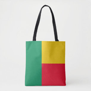Patriotische Flagge von Benin Tragetasche