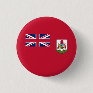 Patriotische Flagge von Bermuda Button