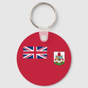 Patriotische Flagge von Bermuda Schlüsselanhänger