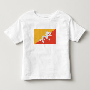 Patriotische Flagge von Bhutan Kleinkind T-shirt