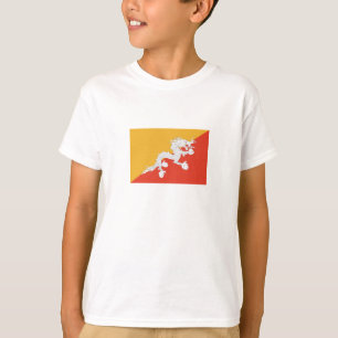 Patriotische Flagge von Bhutan T-Shirt