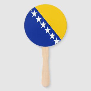 Patriotische Flagge von Bosnien Herzegowina Fächer