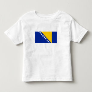 Patriotische Flagge von Bosnien Herzegowina Kleinkind T-shirt