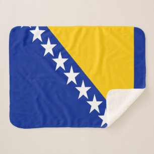 Patriotische Flagge von Bosnien Herzegowina Sherpadecke
