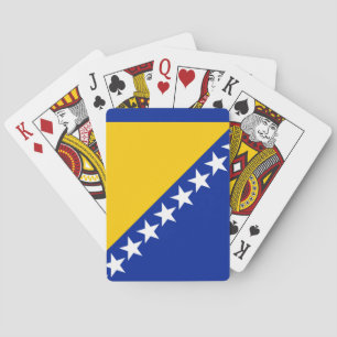 Patriotische Flagge von Bosnien und Herzegowina Spielkarten