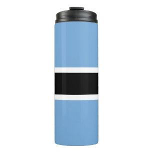 Patriotische Flagge von Botswana Thermosbecher