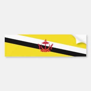 Patriotische Flagge von Brunei Autoaufkleber