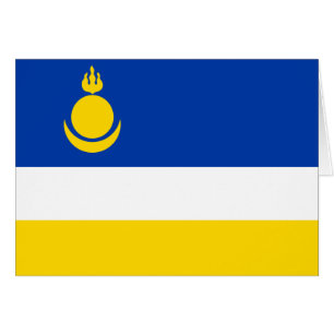 Patriotische Flagge von Burjatien