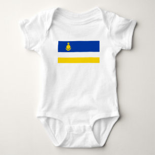 Patriotische Flagge von Burjatien Baby Strampler