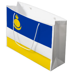 Patriotische Flagge von Burjatien Große Geschenktüte