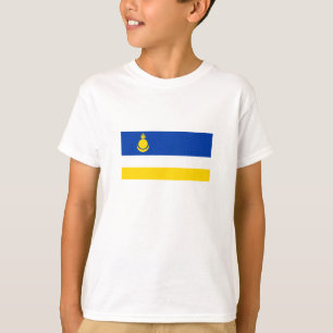 Patriotische Flagge von Burjatien T-Shirt