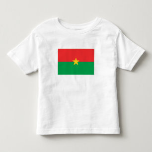 Patriotische Flagge von Burkina Faso Kleinkind T-shirt