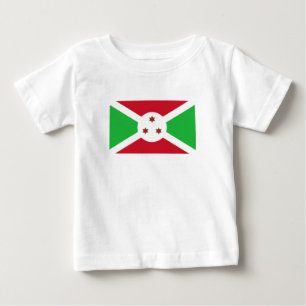 Patriotische Flagge von Burundi Baby T-shirt