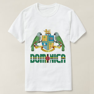 Patriotische Flagge von Dominica T-Shirt