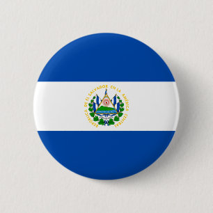 Patriotische Flagge von El Salvador Button