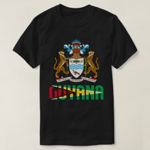 Patriotische Flagge von Guyana T-Shirt