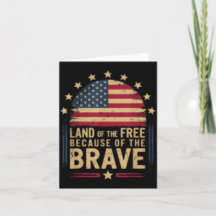 Patriotische Flaggen-Designs Gedenktag für Veteran Karte