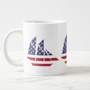 Patriotische Flaggen Sailboat Tasse Spezielle Tass