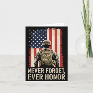 Patriotische Flaggenzitate Veteranentag Gedenken 4 Karte