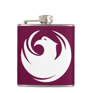 Patriotische Flasche mit Flagge von Phoenix City Flachmann