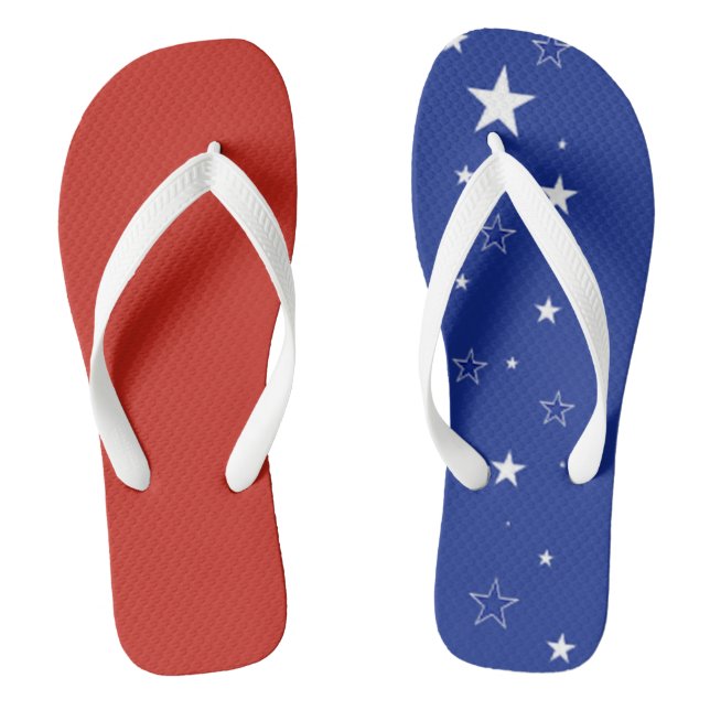 Patriotische Flip Flops (Fußbett)