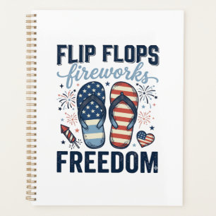 Patriotische Flip Flops Feuerwerk Freiheit Shirt D Planer
