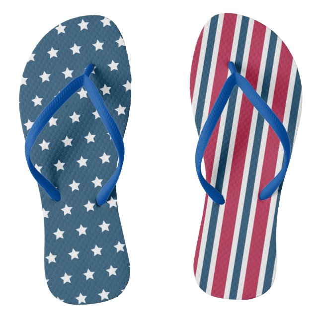 Patriotische Flip Flops Sandals Geschenk (Fußbett)
