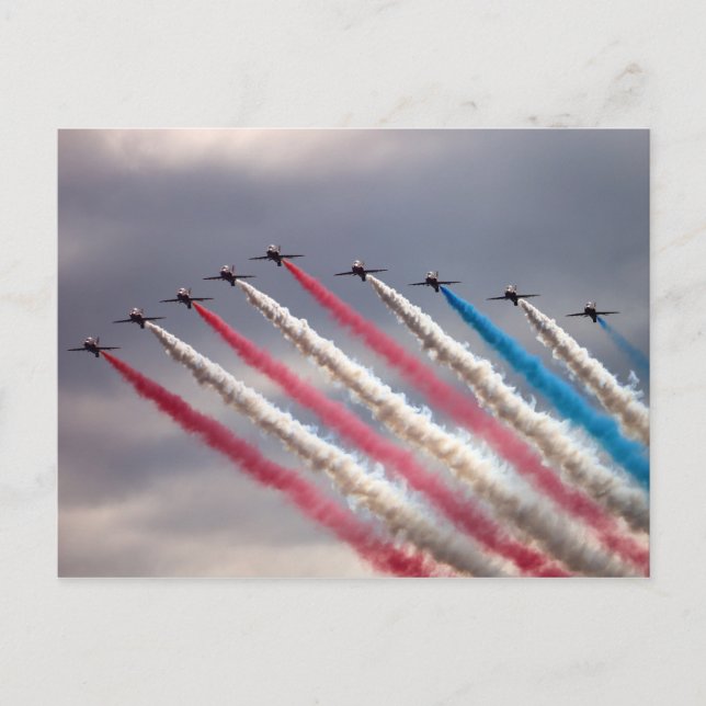 Patriotische Flugpostkarte Postkarte (Vorderseite)