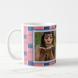 Patriotische Foto Abschluss Tasse