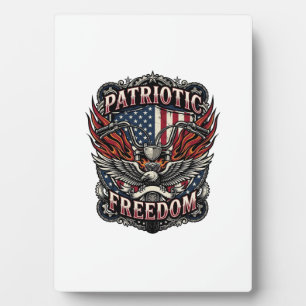 Patriotische Freiheit Lenker Biker Straße Freiheit Fotoplatte