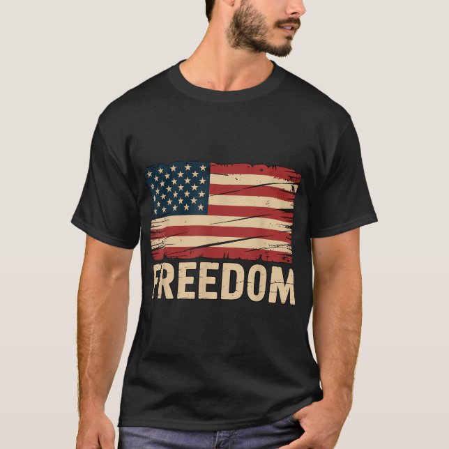 Patriotische Freiheit T-Shirt (Vorderseite)