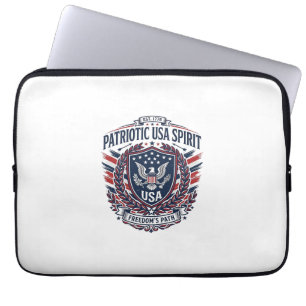 Patriotische Freiheits Schild Freiheits-Ikonen & S Laptopschutzhülle