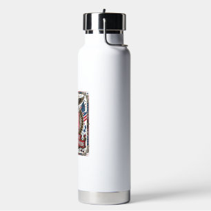 Patriotische Freiheits Schild Freiheits-Ikonen & S Trinkflasche