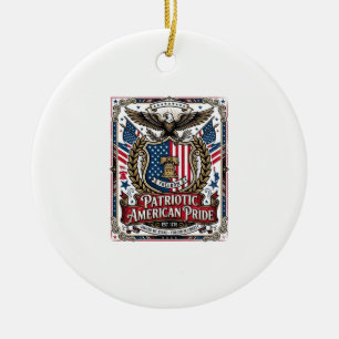 Patriotische Freiheits-Schutz-Freiheits-Symbole &  Keramik Ornament