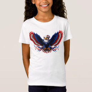 Patriotische Freiheitsadlerflügel – Rot Weiß Blau  T-Shirt
