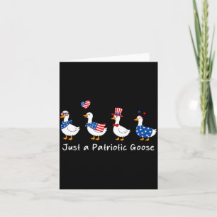 Patriotische Gans 250. Jubiläum Lustige Usa Ente Karte