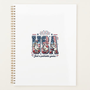 Patriotische Gans USA Vintage Fourth of July-Shirt Planer