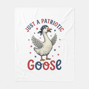 Patriotische Gans Vintage Fourth of July Shirt Des Fleecedecke