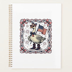 Patriotische Gans Vintage-Stich Planer