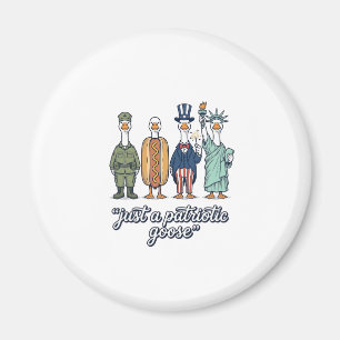 Patriotische Gänse-Aufstellung Vintage-Vector-Shir Magnet