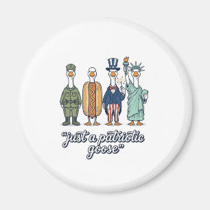 Patriotische Gänse-Aufstellung Vintage-Vector-Shir Magnet
