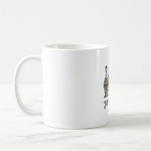 Patriotische Gänseaufstellung Vintage-Vector-Shirt Kaffeetasse