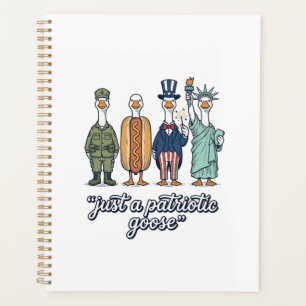 Patriotische Gänseaufstellung Vintage-Vector-Shirt Planer