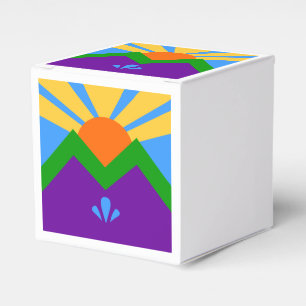 Patriotische Gefälligkeitsbox mit Flagge von Manit Geschenkschachtel