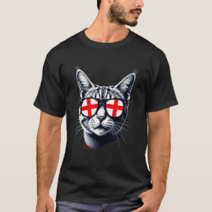 Patriotische Georgia-Tabby-Katze georgische Flagge T-Shirt
