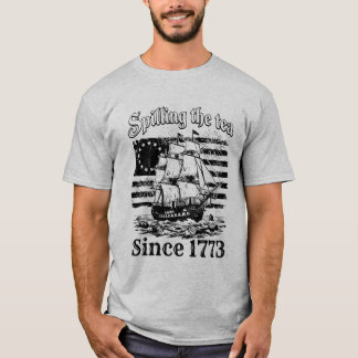 Patriotische Geschichte, die seit 1773 den Tee ver