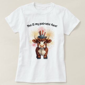 Patriotische Gesichtshühner T-Shirt