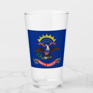 Patriotische Glasschale mit Flagge von North Glas