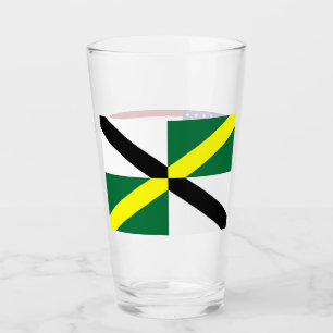 Patriotische Glastasse mit der Fahne von Monterey Glas